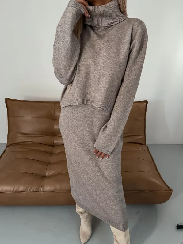 Aida | cozy, modern knitted autumn-winter set for women
