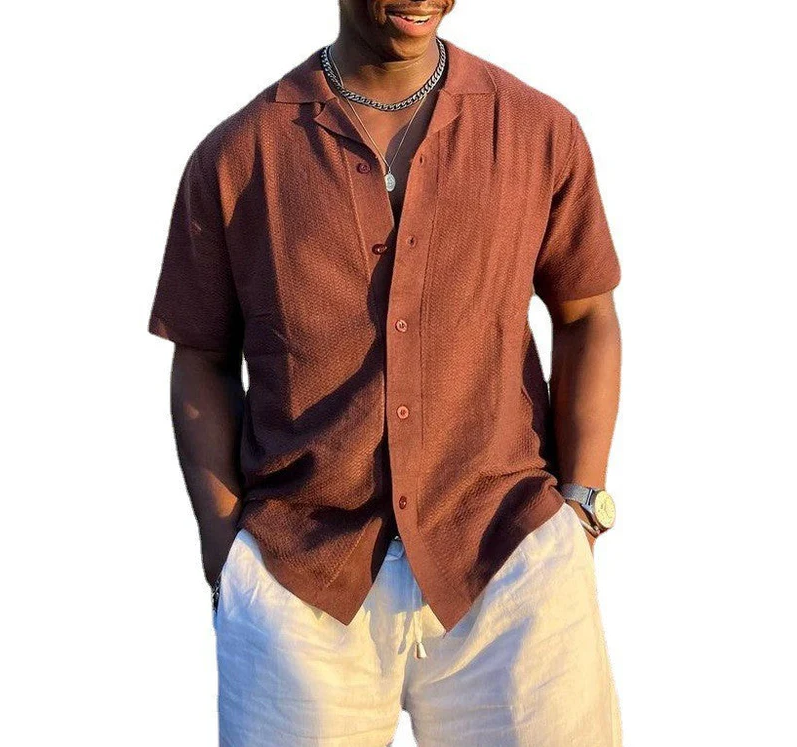 Tassilo - men's sweater with polo collar