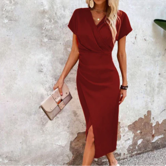 Adcene | stylish draped dress for special occasions