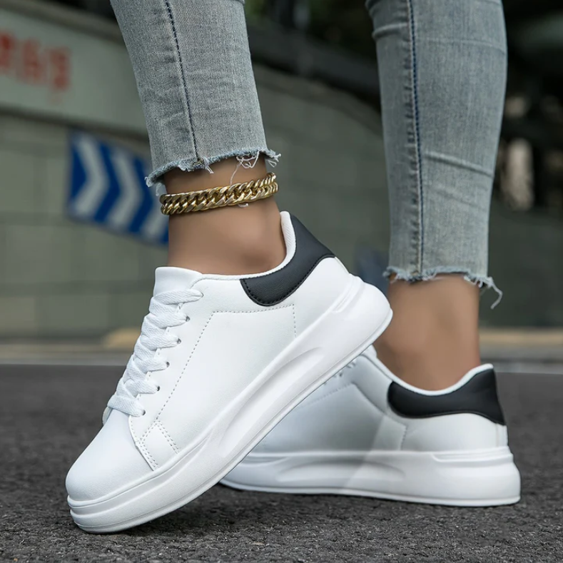 Amir | classic white lace-up shoes for women
