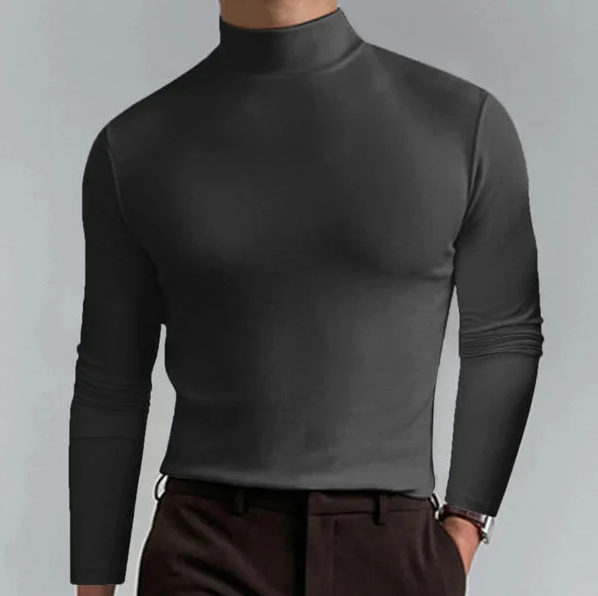 Slim-fit turtleneck with long sleeves - Oliver