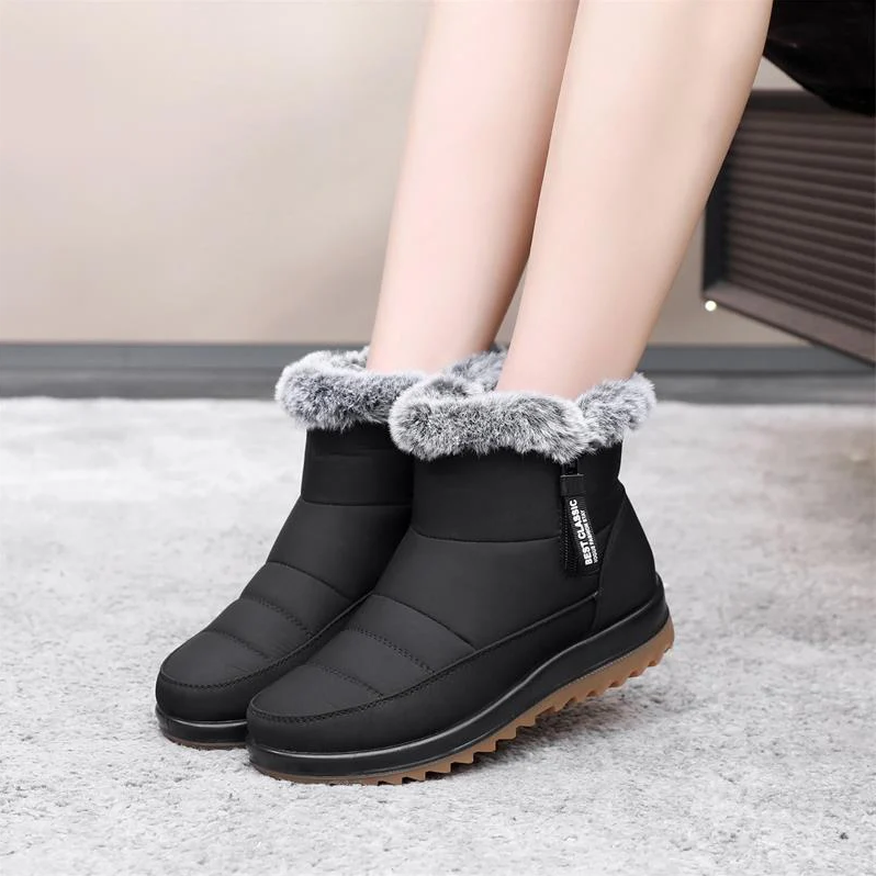 Warm cotton winter boots for women