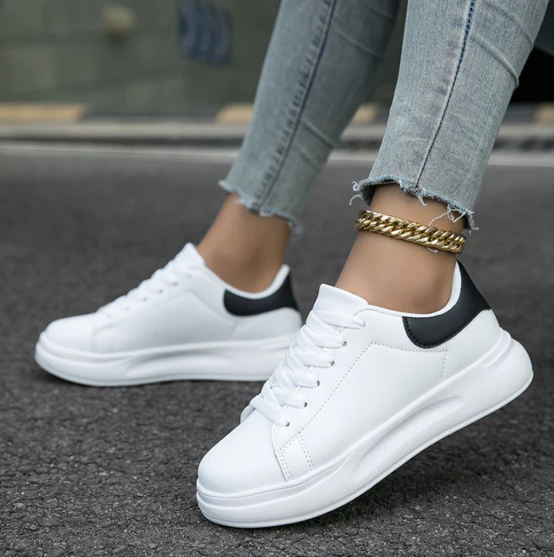 Amir | classic white lace-up shoes for women