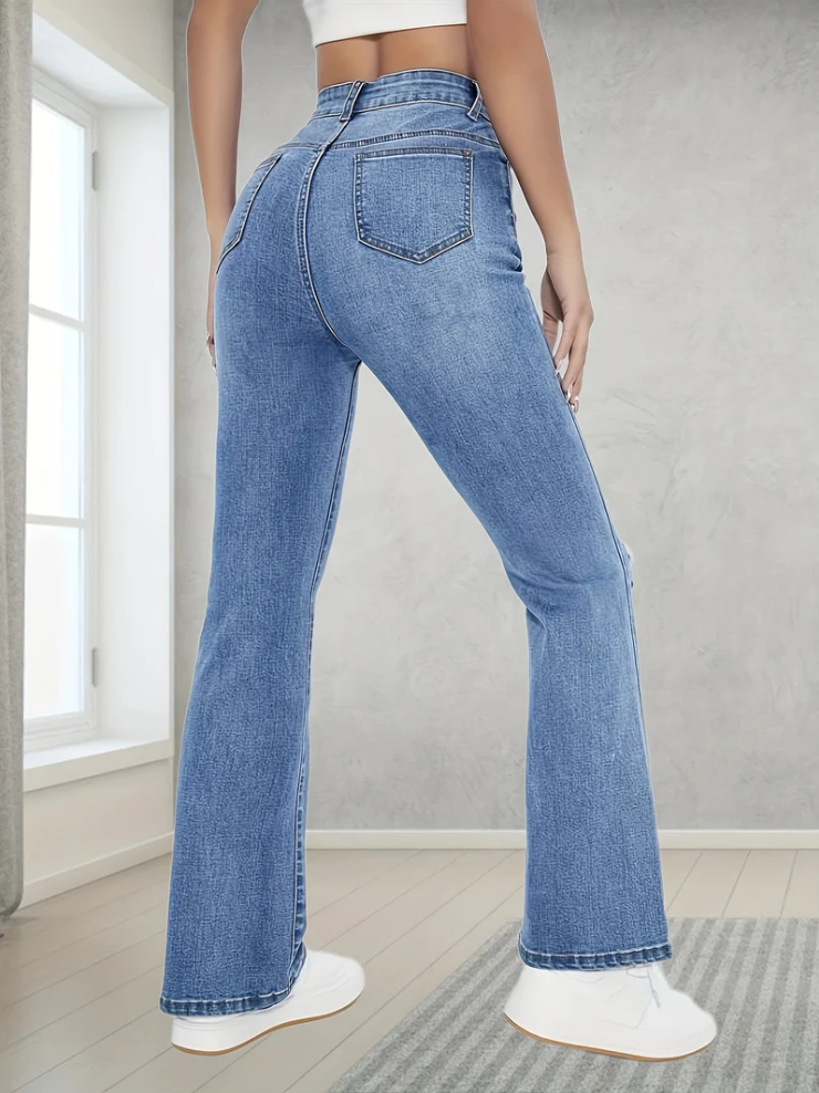 Lovisa - light blue bootcut jeans