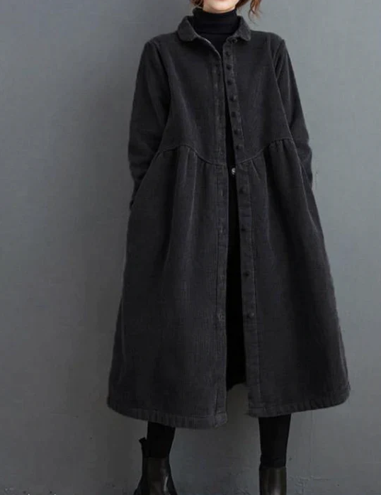 Zoëla - warm and long coat for autumn and winter