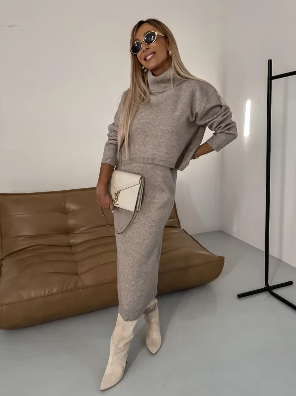 Aida | cozy, modern knitted autumn-winter set for women