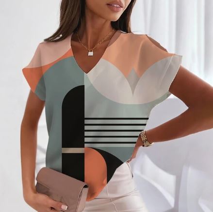 Africa - fashion v-neck t-shirt