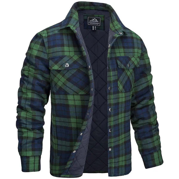 Darius - men's lumberjack jacket in a checked design