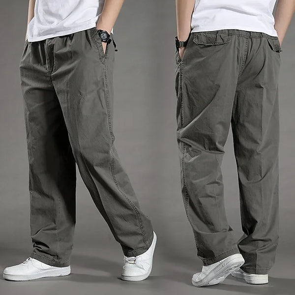 Adam - cargo pants with elastic waistband