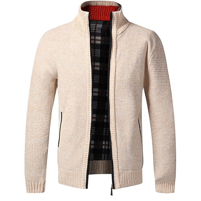 Alfard Polo - stylish zipper knitted sweater for men (Italian design)