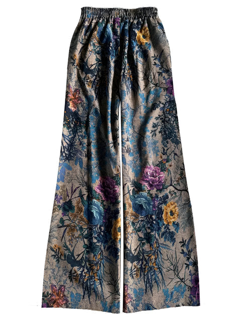 Jessica - effortless wide Leg floral trousers