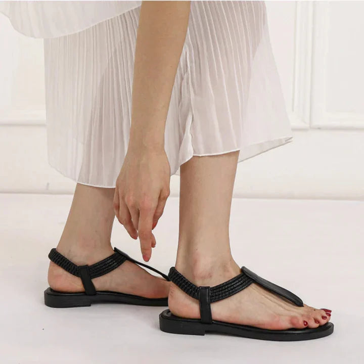 Alinee - women's braided strap sandals - Elegant