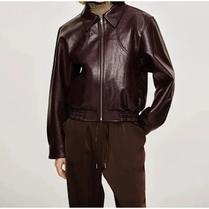 Anna - classic burgundy jacket