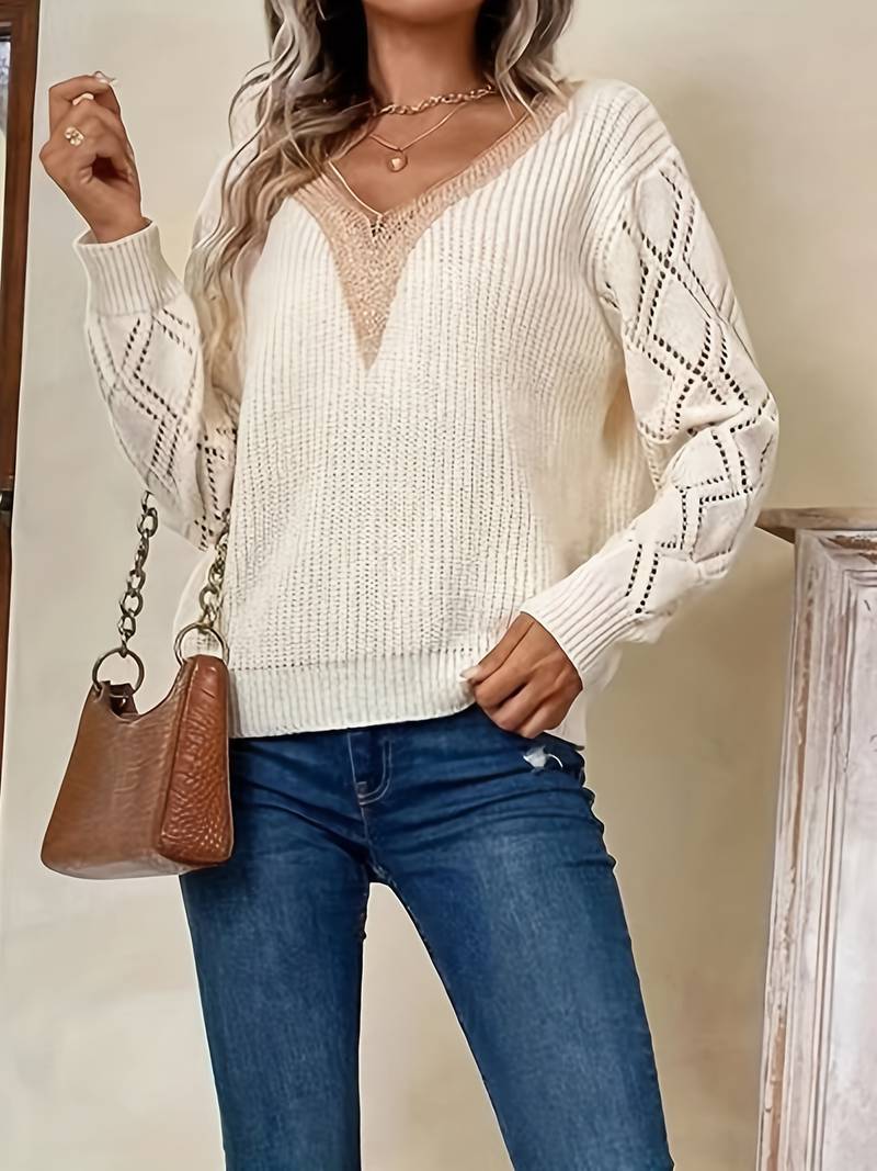 Eudora - casual sweater with long sleeves