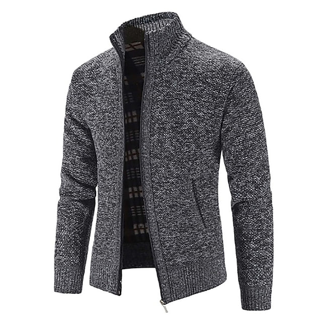 Alfard Polo - stylish zipper knitted sweater for men (Italian design)