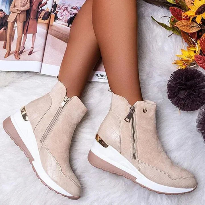 Comfortable waterproof women's ankle boots