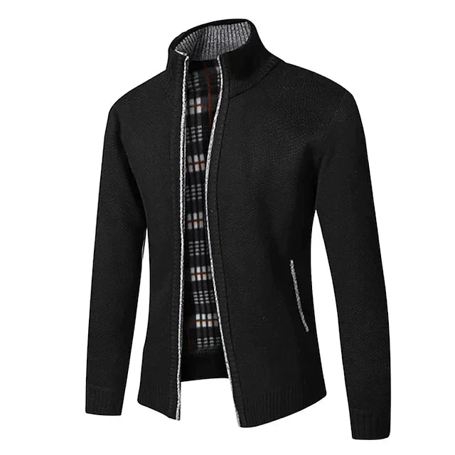 Alfard Polo - stylish zipper knitted sweater for men (Italian design)