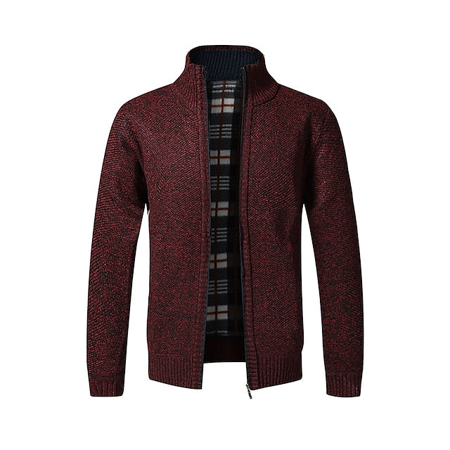Alfard Polo - stylish zipper knitted sweater for men (Italian design)