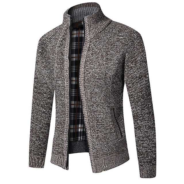 Alfard Polo - stylish zipper knitted sweater for men (Italian design)