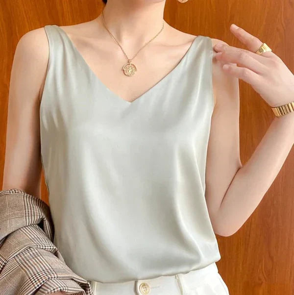 Talia - silky, elegant and airy tank top for women