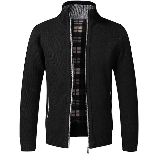 Alfard Polo - stylish zipper knitted sweater for men (Italian design)