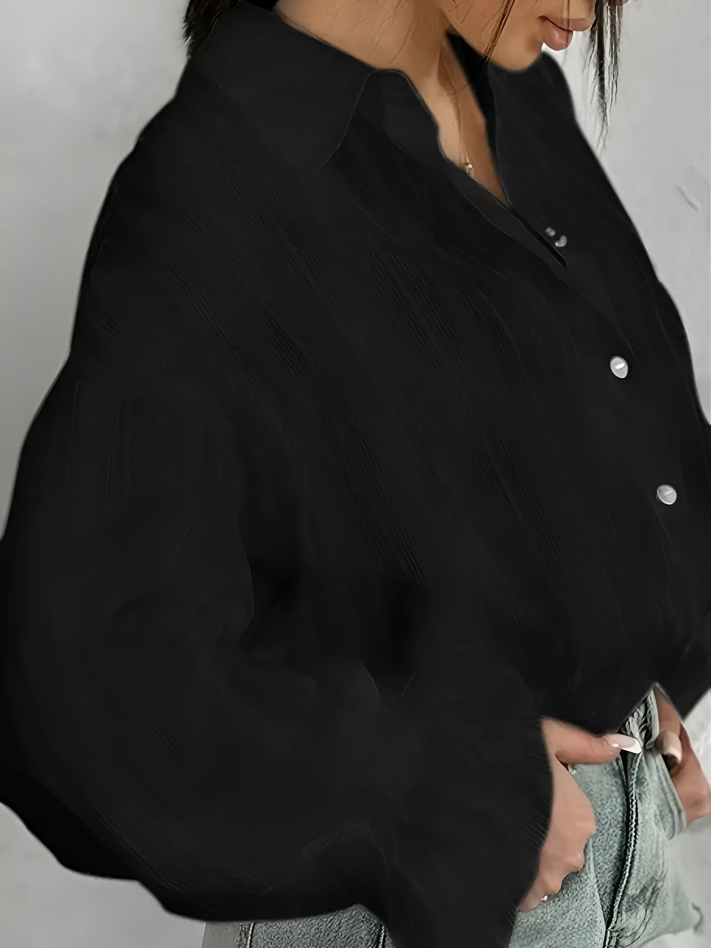 Oriholt | elegant overshirt with printed collar