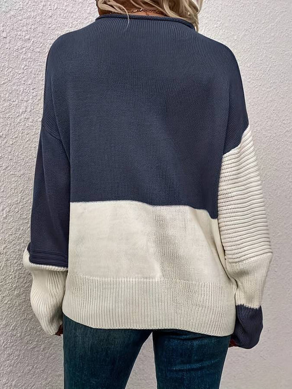 Heather - color block sweater