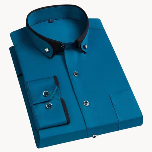 Isaak - timeless elegance and all-day comfort men's long sleeve shirt