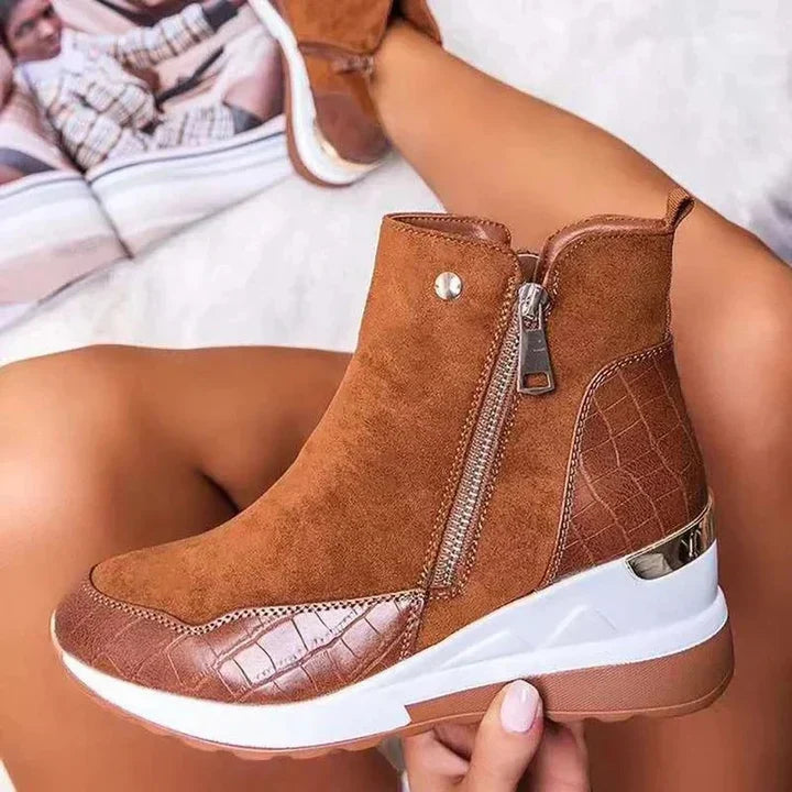 Comfortable waterproof women's ankle boots