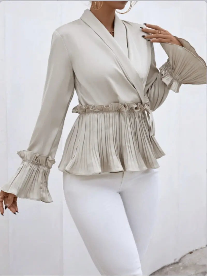 Clea - elegant satin blouse