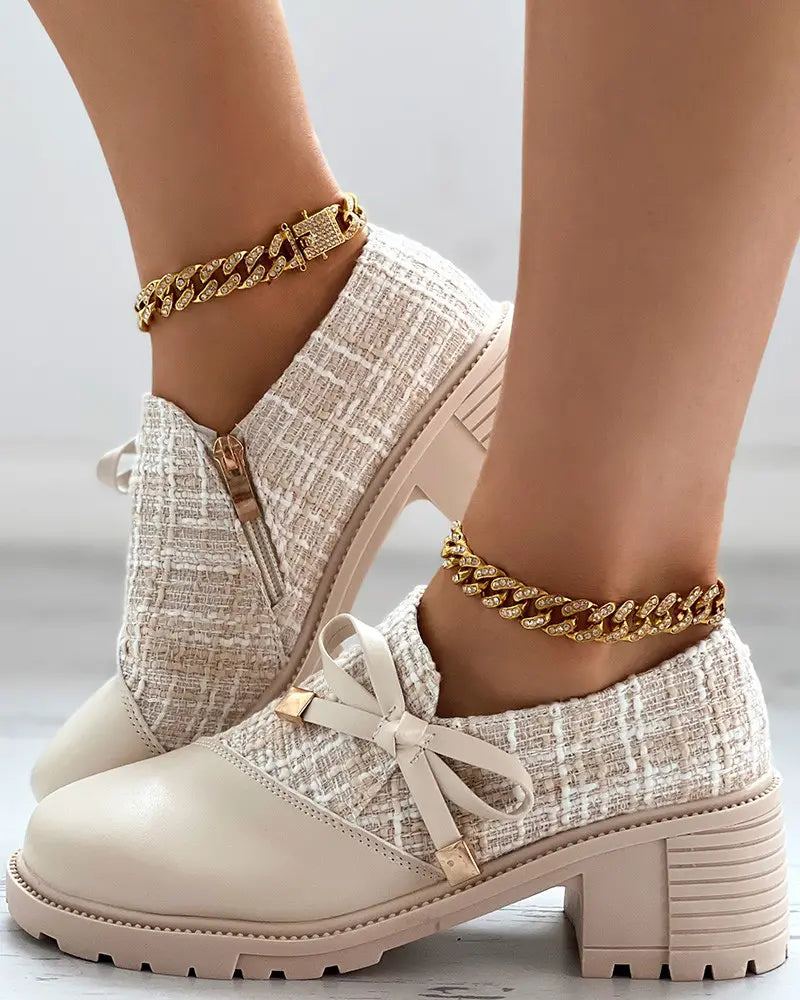 Schuhe mit Reißverschluss und Absatz für Frauen Mivona