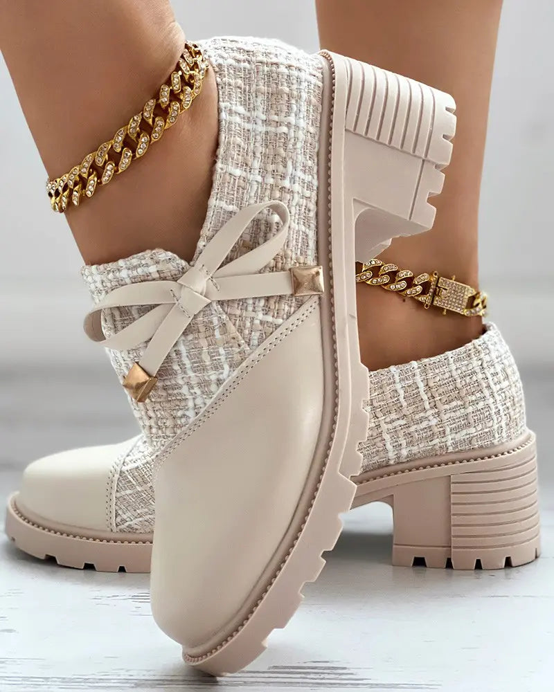 Schuhe mit Reißverschluss und Absatz für Frauen Mivona