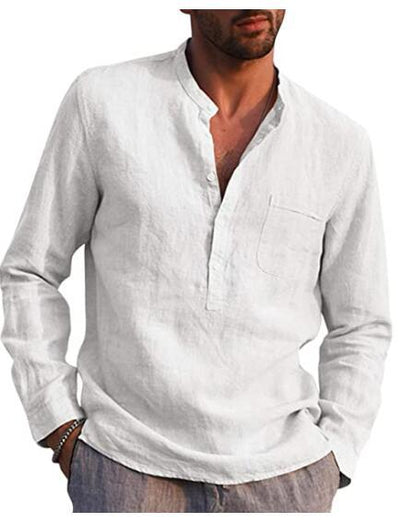 Dimitri - men's Long sleeve V-neck shirt