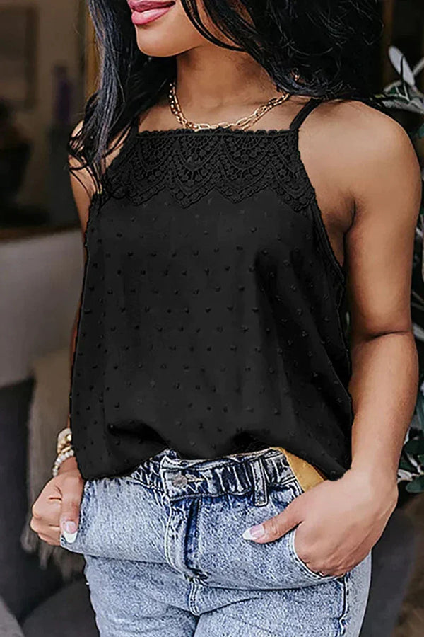 Delaney - stylish summer top with spaghetti straps