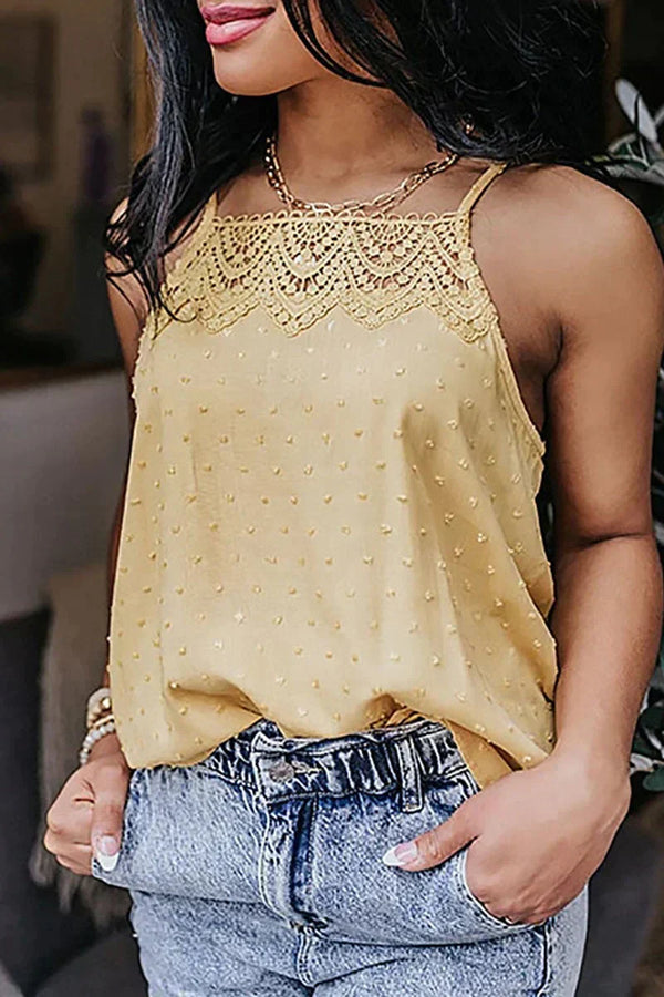 Delaney - stylish summer top with spaghetti straps