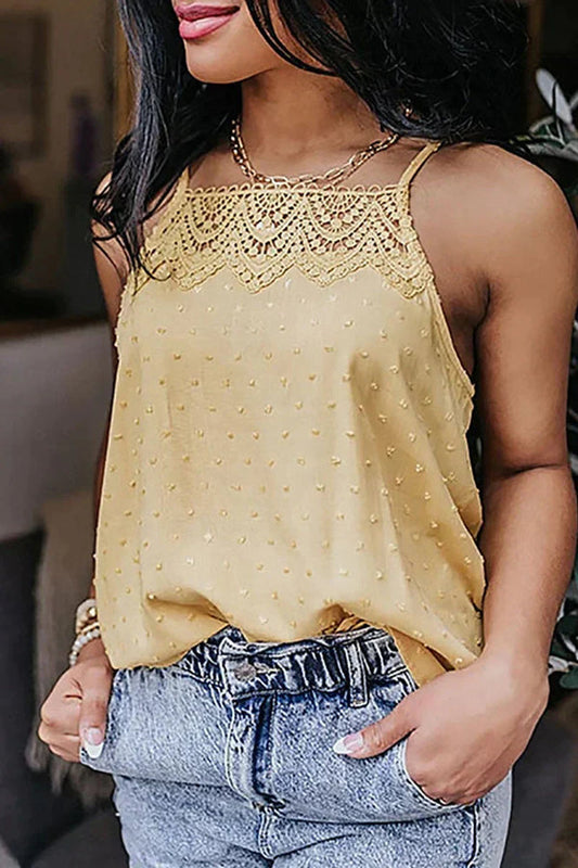 Delaney - stylish summer top with spaghetti straps