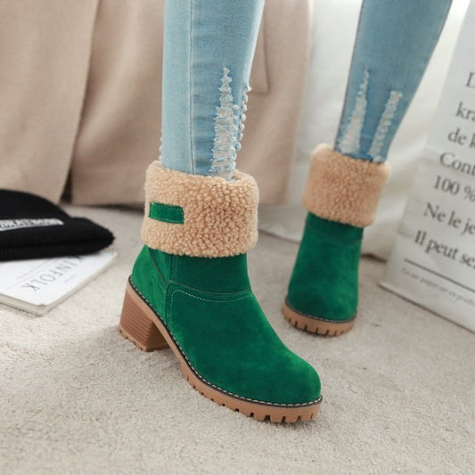 Meredith - winter boots with block heel