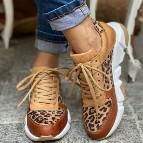 Claire - leopard print sneakers