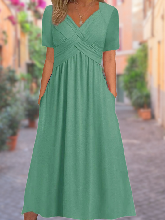 V-neck summer dress - Selby