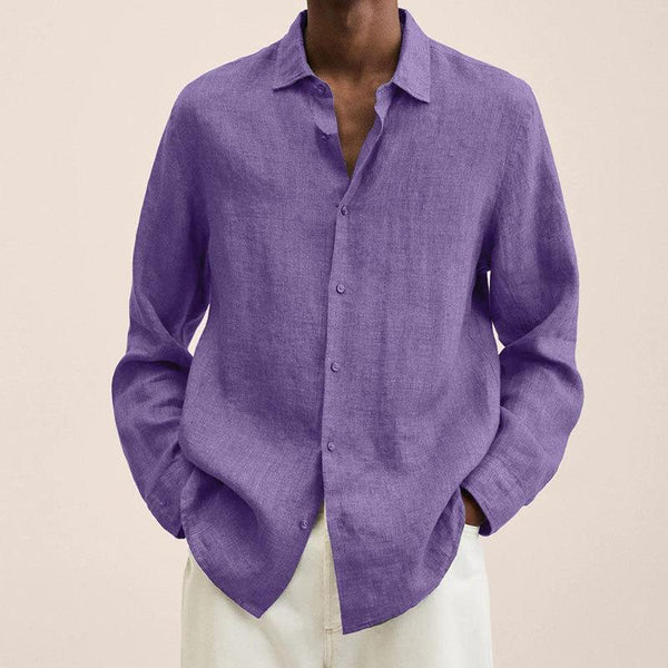 Randy – long sleeve linen shirts for men