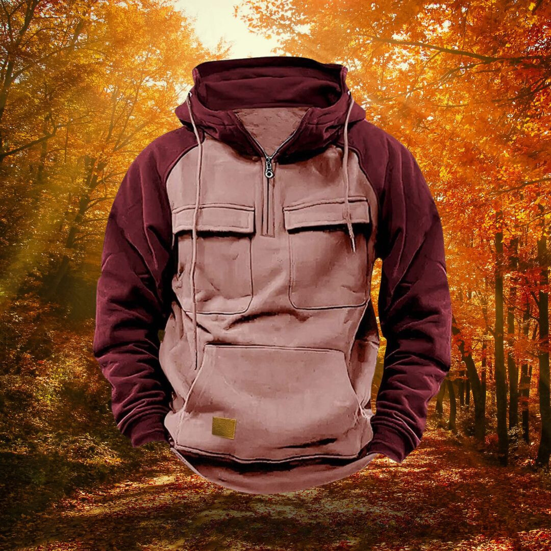 Durable men's adventure hoodie