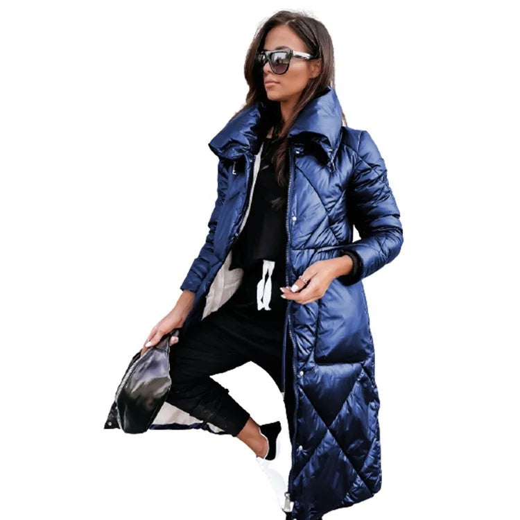 Quilted cotton parka jacket