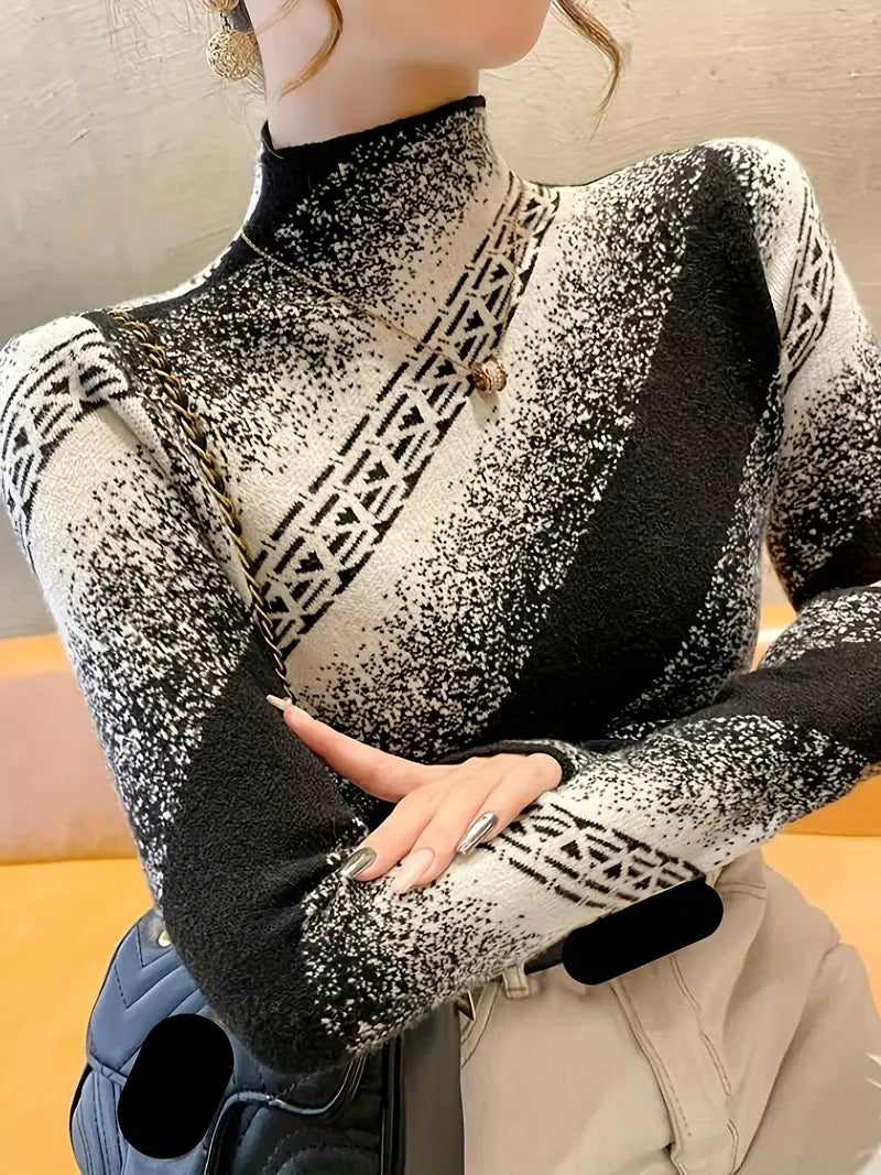 Mayla - elegant striped knit sweater