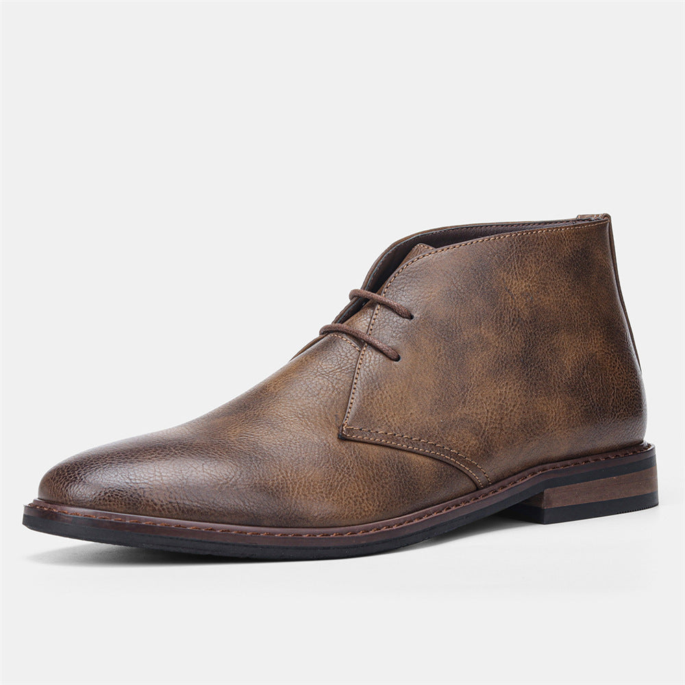 Classic desert boots for men in vintage style