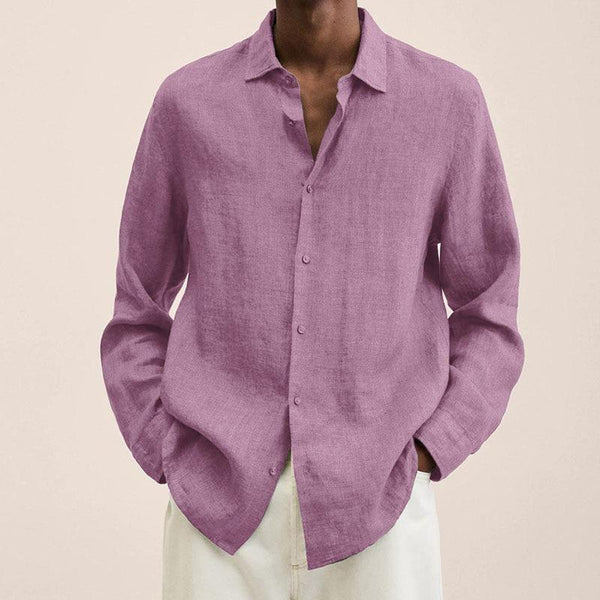Randy – long sleeve linen shirts for men