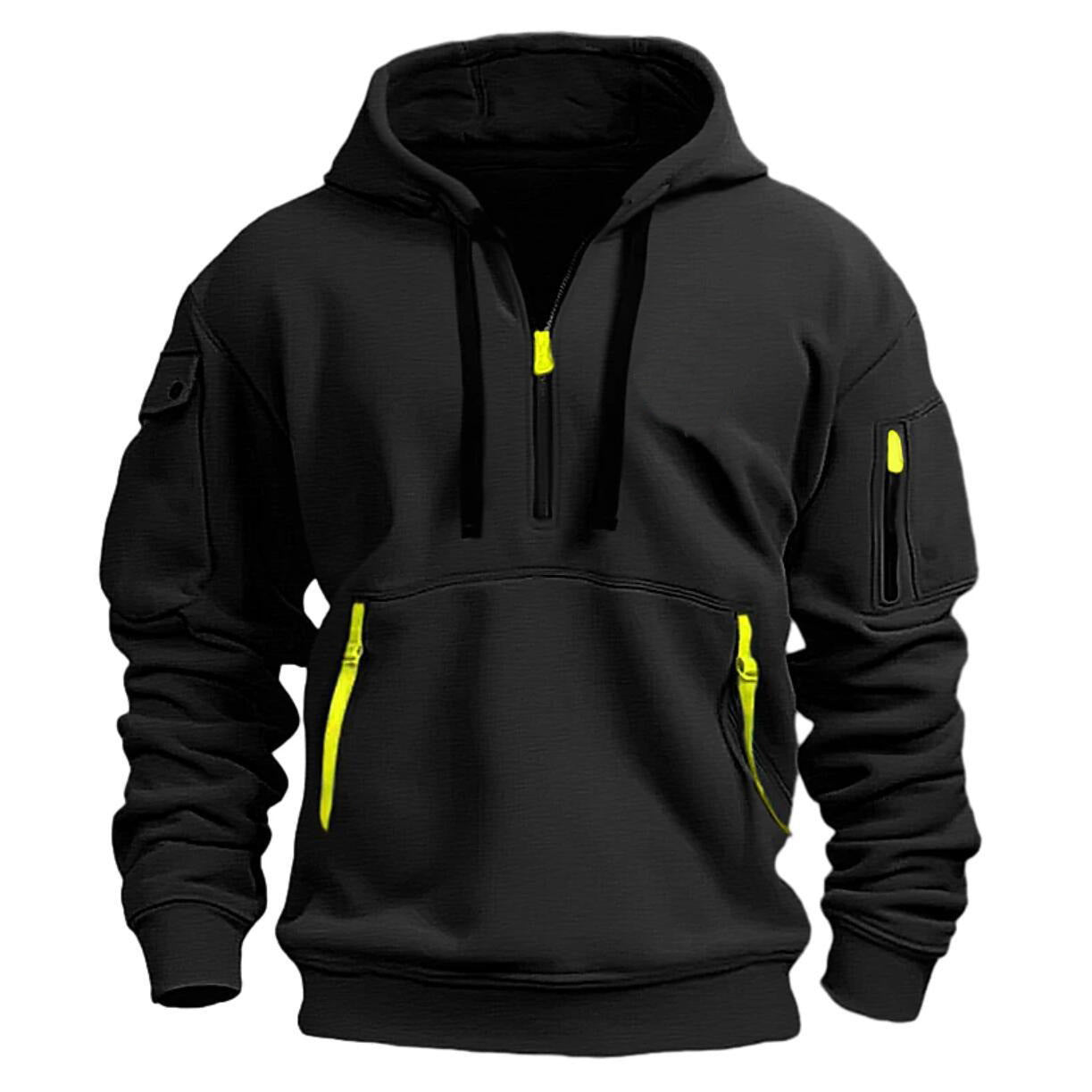 Multifunctional zip-up hoodie for men