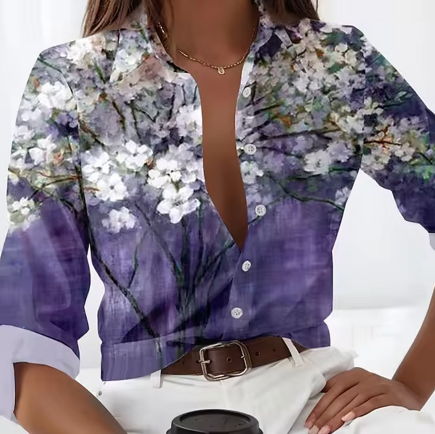 Freesia - blouse with floral design