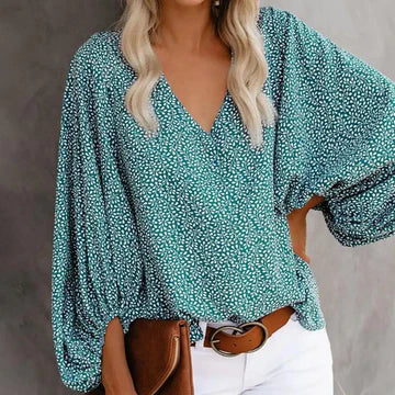 Beth - lantern sleeve top