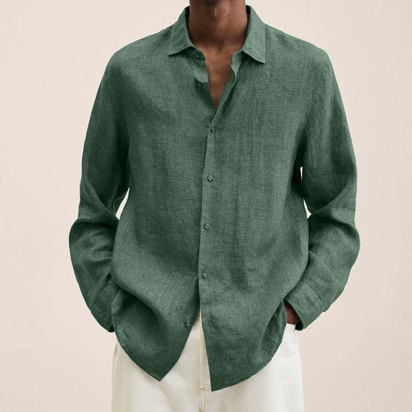 Randy – long sleeve linen shirts for men