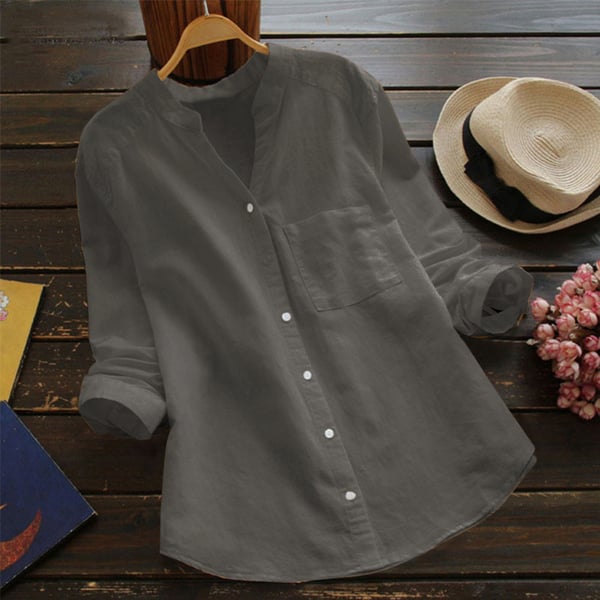 Dana - lightweight linen shirt for women in summer style